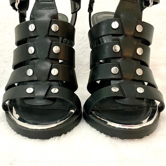 DKNY  BRIA SLINGBACK SANDAL Studded Strappy open toe  Leather Gladiator Size 7M - Picture 6 of 15